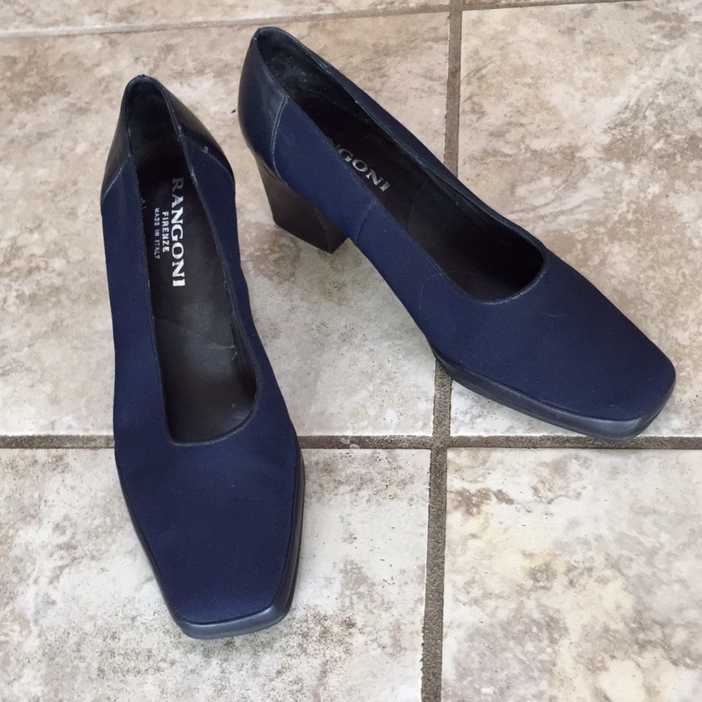 Vintage Rangoni Firenze Italian Heels Square Toe